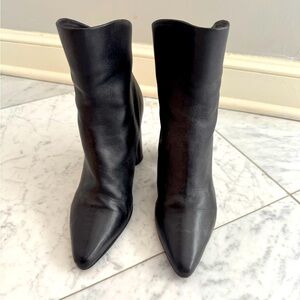 HALMANERA BLACK CALF LEATHER BOOTS